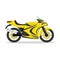Yellow racing motorcycle.