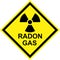 Yellow radiation hazard due to Radon Gas