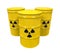 Yellow Radioactive Barrels