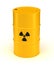 Yellow Radioactive Waste Barrel