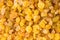 Yellow raisins background pattern