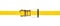 Yellow ratchet strap on a white background