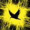 Yellow raven background