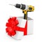 Yellow Rechargeable and Cordless Drill Come Out of the Gift Box