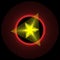 The yellow and red badge of intergalactic honor