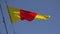 Yellow-red ensign. A triangle. 4K.