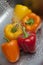 Yellow Red and Orange Bell Pepper