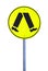 Yellow Reflective Pedestrian Crossing Sign
