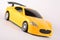 Yellow remote control toy sports car