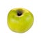 Yellow Renetta Apple on white background
