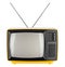 Yellow retro tv