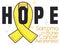 Yellow Ribbon Encouraging Hope Campaign during Sarcoma and Bone Cancer Day, Vector Illustration