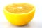 Yellow ripe citrus sour lemon on a white background