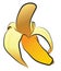 An yellow ripped banana fruit vector or color illustration