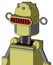 Yellow Robot With Dome Head And Visor Eye