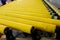 Yellow roller conveyer