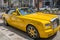 Yellow Rolls Royce Parked in Rodeo Drive in Beverly Hills