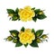 Yellow rose flowers arrangements