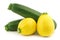 Yellow round zucchini\'s ( Cucurbita pepo)