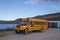 Yellow Royal Greenland School Bus