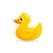 Yellow Rubber Duck Vector Illustration.