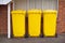 Yellow Rubbish Bins