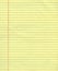 Yellow ruled exercise paper