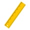 Yellow ruler icon isolated