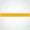 Yellow ruler. Instrument of measurement vector illustration. Sim