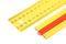 Yellow ruler and pencil