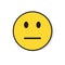 Yellow Sad Face Negative People Emotion Icon