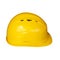 Yellow safety helmet on white background