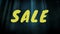 Yellow sale text