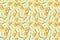 yellow sand time hour glass repeat seamless pattern doodle cartoon style wallpaper background