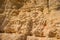 Yellow sandy cliffs background, Algarve Portugal