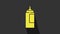 Yellow Sauce bottle icon isolated on grey background. Ketchup, mustard and mayonnaise bottles with sauce for fast food