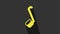Yellow Sauna ladle icon isolated on grey background. 4K Video motion graphic animation