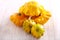 Yellow scalloped squash called patty pan