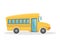 Yellow school bus. Education illustration. New academic year