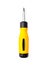 Yellow Screwdriver isolated on