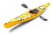 Yellow sea kayak and oars 3D