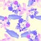 Yellow Seamless Hibiscus. Natural Pattern Texture. Green Tropical Foliage. White Flower Nature. Organic Wallpaper Nature.