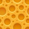 Yellow seamless plastic background with holes