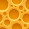 Yellow seamless plastic background with holes