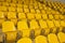 Yellow seat in the stadium