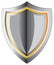 Yellow secure shield icon.