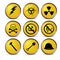 Yellow security icons