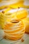 Yellow sewing thread