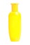 Yellow Shampoo bottle. Isolated