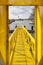 Yellow ship gangway